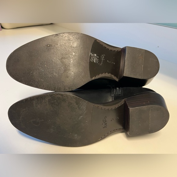 Coach Women’s Carmen Suede Leather Ankle Booties, Black, Style #A01542, Size 5B - Picture 6 of 11